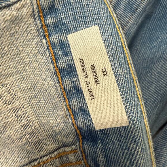 Levi's Men's Altered Trucker Jean Jacket XXL Cotton RARE HTF Blue Denim - Picture 6 of 10
